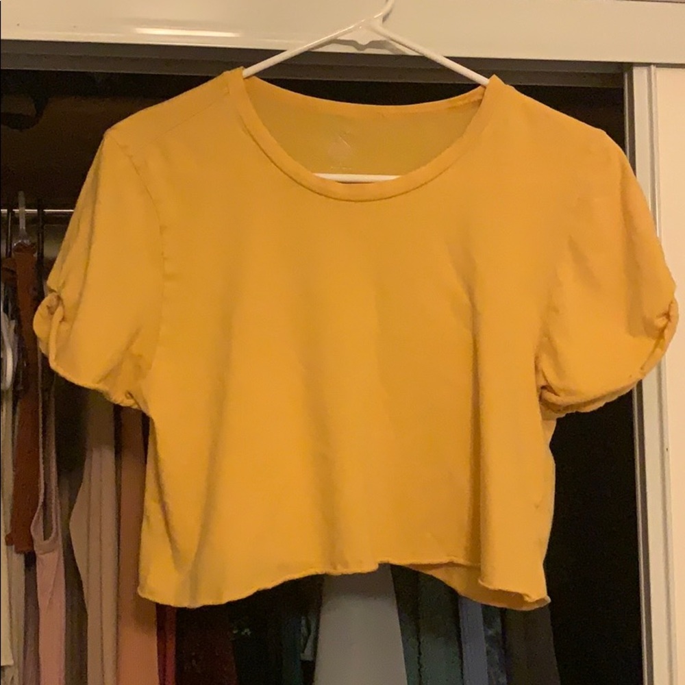Pacsun Yellow Crop-Top